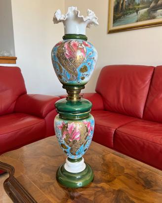 Lampada a petrolio in ceramica