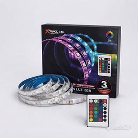 XTRIKE Striscia LED RGB con Telecomando IR