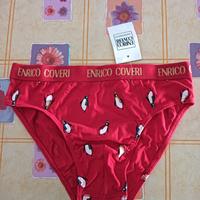 Slip uomo Enrico Coveri, cotone,  S/M, Rosso