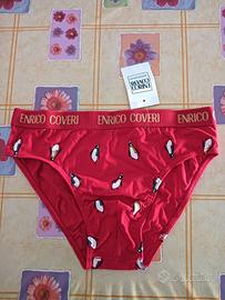 Slip uomo Enrico Coveri, cotone,  S/M, Rosso