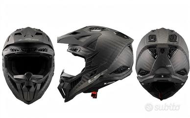 Ls2 MX 703 X-FORCE PRO FIM carbon matt opaco tg S.