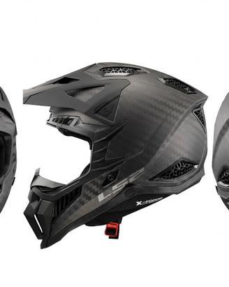 Ls2 MX 703 X-FORCE PRO FIM carbon matt opaco tg S.