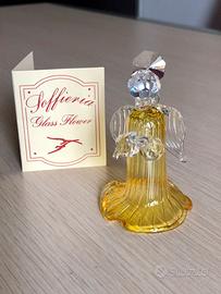 Angelo in vetro soffiato e cristallo Swarovski