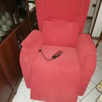 Poltrona Elettrica Reclinabile - Rossa