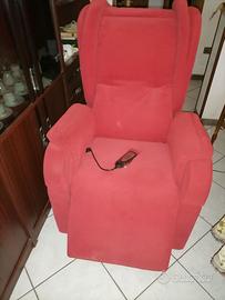 Poltrona Elettrica Reclinabile - Rossa