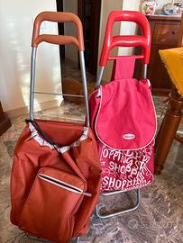 due carrelli per la spesa