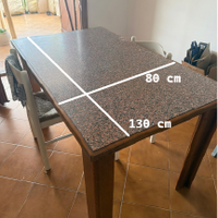 Tavolo da pranzo allungabile con piano effetto gra