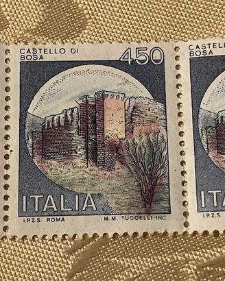 Set francobolli Castello di Bosa 450 lire