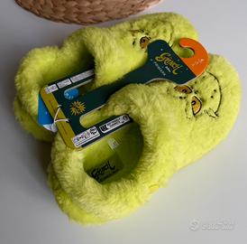 Pantofole grinch taglia 37 morbide verde