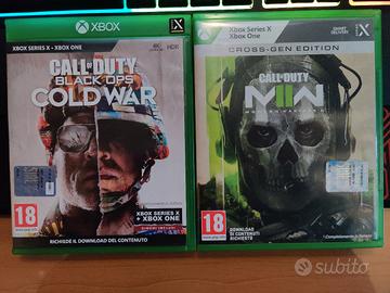 Xbox Call of duty Black ops cw + modern warfare 2