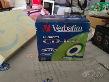 CD-RW Verbatim 8x-12x 700MB