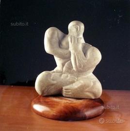 SCULTURE in vera PIETRA e vero MARMO di CARRARA