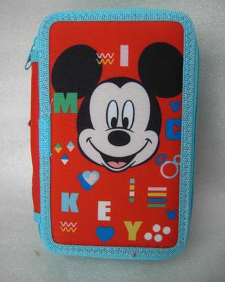 Astuccio per la scuola completo Mickey Mouse