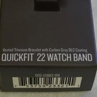 garmin Cinturino titanio Carbon gray quick fit 22