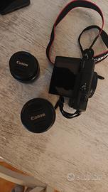 Canon M200 con 2 obiettivi 55/200   e 1  batterie 