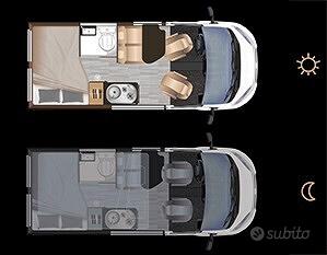 Dreamer D 43UP Fun + van 5.40m con tetto POP UP