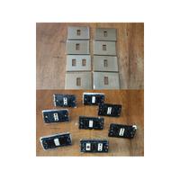 set di 9 placche BTicino con cestelli e frutti