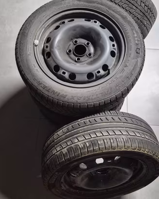 Kit 4 Ruote R15 VW Polo–Gomme Invernali + omaggio