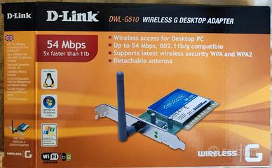 Scheda WiFi pci D-Link DWL G-510 802.11b/g