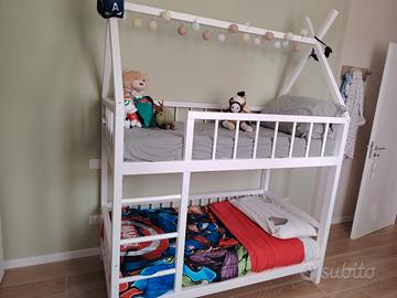 lettino a castello artigianale 