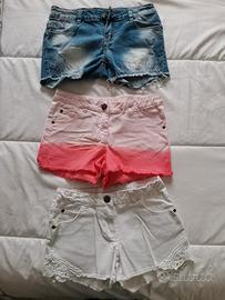 pantaloncini corti da ragazza 12 anni