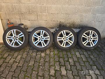 4 cerchi 5 fori per Fiat 500 L + gomme 205/55 R16