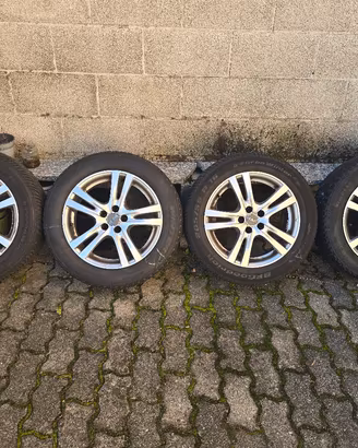 4 cerchi 5 fori per Fiat 500 L + gomme 205/55 R16