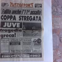 JUVENTUS finale coppa 1983 giornali quotidiani