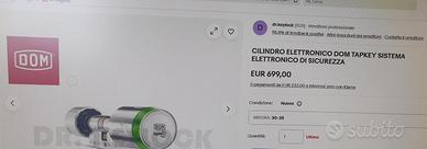 3  x Cilindro elettronico DOM TAPKEY