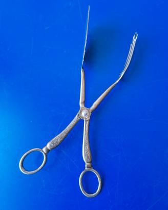 Pinza Vintage manico a forbice Placcata Argento