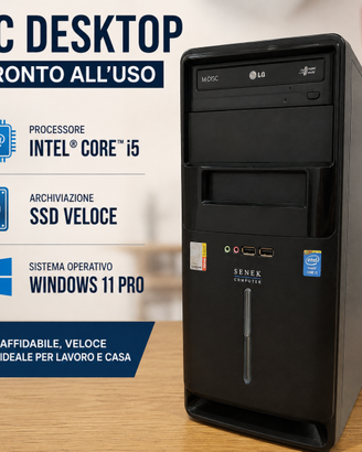 PC FISSO SENEK SSD - pronto all'uso
