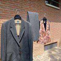 COMPLETO  UOMO + GILET GRIGIO TAGLIA 48 C.P.COMPAN