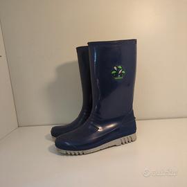 Stivali pioggia Spirale blu vintage taglia 37
