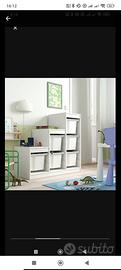 Trofast Ikea con cassetti bianco cassettiera