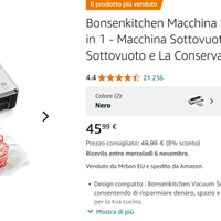 Macchina Sottovuoto + 40 sacchetti – NUOVA