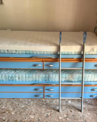 Letto a castello compatto per bimbi-ragazzi