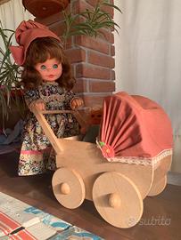 Bambola Mami Migliorati anni 70 con Carrozzina e S
