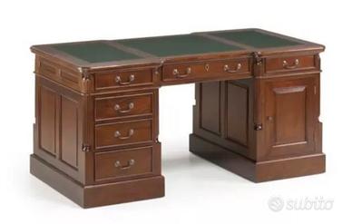 Scrivania elegante stile notaio in legno