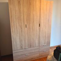 Mobile camera da letto effetto legno