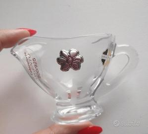 Salsiera in vetro e argento, Laboratorio argento 