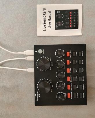 mixer mini interfaccia audio