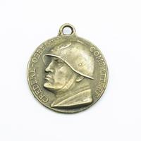 Medaglia in bronzo fascio