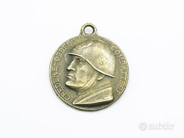 Medaglia in bronzo fascio