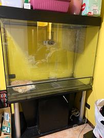 Terrario teca XXL completo 130x60x180h (vetro110h)