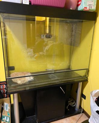 Terrario teca XXL completo 130x60x180h (vetro110h)