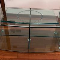 Mobile porta Tv - Vintage anni ‘90 - Vetro