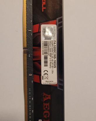 RAM DDR4 16GB G.Skill Aegis 3200MHz C16 