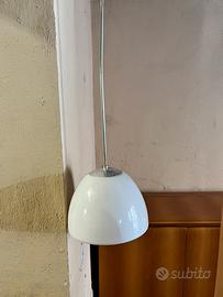 Sospensione vintage vetro lattimo Poulsen