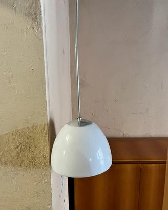 Sospensione vintage vetro lattimo Poulsen