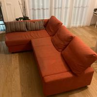 Divano letto angolare IKEA FRIHETEN arancione